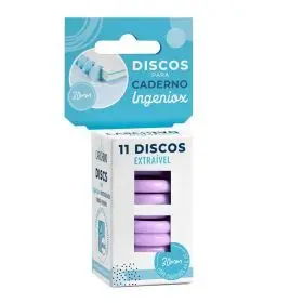 Estuche 11 Discos Malva para Cuaderno Ingeniox