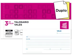 Talonario Vales Original y Copia