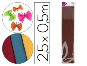 Papel Crespon Color Marron C. Sur - Liderpapel