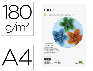 Cartulina Din A4 Oro