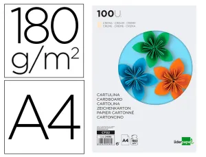 Cartulina Din A4 Crema