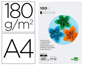 Cartulina Din A4 Negro
