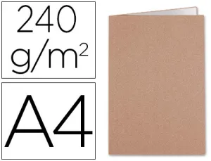(50) Subcarpeta Kraft A4 Interior Blanco 240Gr