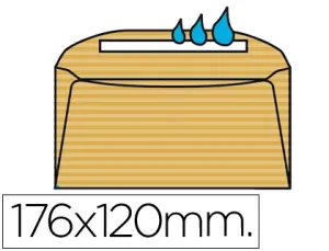 Sobre Liderpapel N. 8 Crema Comercial Normalizado 120X176Mm Engomado Caja de 500