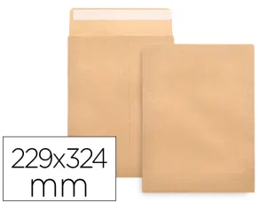 (250) Sobres Bolsa Din A4 Marron 229X324