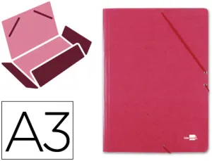 Carpeta Solapas Roja A3