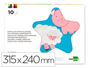 Bloc Trabajo Goma Eva 10 Colores Surtidos C. Sur - Liderpapel
