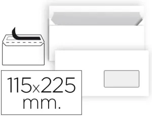 (25) Sobre 115X225Mm Ventana Derecha Liderpapel Americano C. Sur - Liderpapel