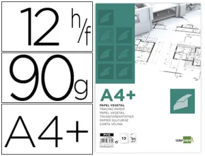Papel Dibujo A4 320 X 240Mm 90G Vegetal
