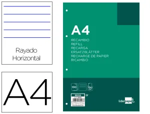 Recambio 4 Taladros Linea Horizontal 100Gr C. Sur - Liderpapel