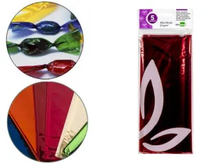 Papel Celofan 50X70 22Gr Rojo C. Sur - Liderpapel