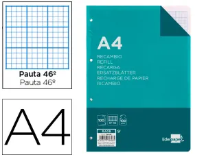 Recambio A4 100Gr Nº 46 C. Sur - Liderpapel