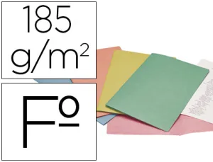 Subcarpeta Cartulina Liderpapel Folio Colores Surt