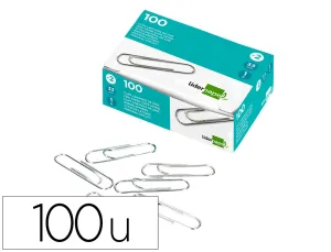 Clips Liderpapel N. 3 Labiados 43 mm Caja de 100 Unidades