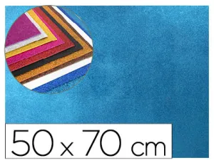 Goma Eva Purpurina Azul Grande 50X70 2Mm