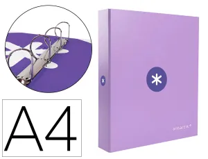 Carpeta 4 Anillas A4 Lavanda