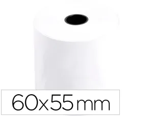 Rollo Sumadora Termico 60 mm Ancho X 55 mm Diamtero