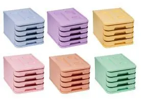 Mueble con Cajones Rosa Pastel Montado