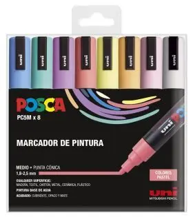 Pc-5M/8C Estuche Oscuro Posca