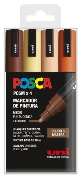 Pc5M/4C Estuche Colores Madera