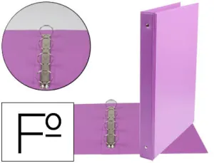 Carpeta Fº 4 Anillas Lila Folio Saro