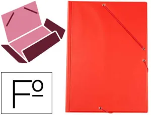 Carpeta Solapas Pvc Rojo