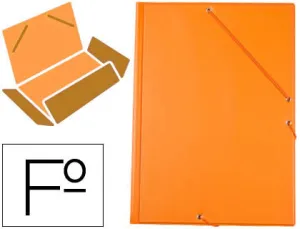 Carpeta Solapas Pvc Naranja Saro
