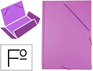 Carpeta Solapas Pvc Lila Saro