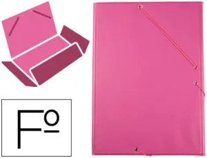 Carpeta Solapas Pvc Fucsia Saro