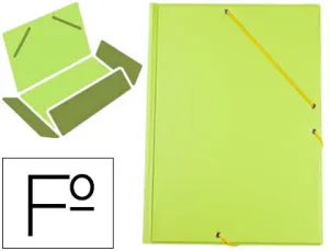 Carpeta Solapas Pvc Verde Saro