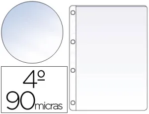 Funda 4 Taladros Cuarto Transparente