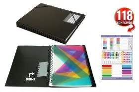 Carpeta A4 50 Fundas Negra Reorganizer Sdi - Office Box