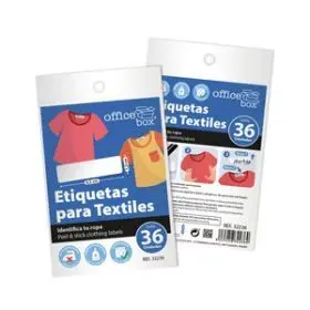 Etiquetas para Textiles 4,5 X 1,2 cm Bolsa C/36 uds.