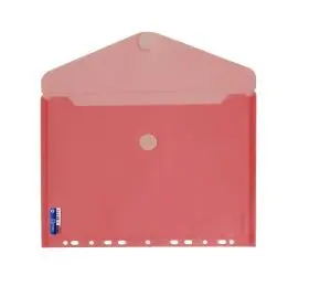 Sobre Velcro A4 Multitaladro Rojo Office Box