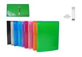 Carpeta 4 Anillas 16Mm Ribete Tela Color Line