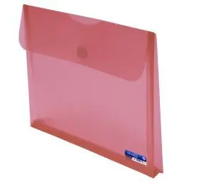 Sobre Velcro A4 Fuelle Rojo
