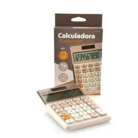 Calculadora Aluminum Rosa Caja Indiv.