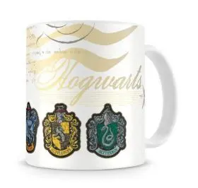 Taza Cerámica Escudos Casas Hogwarts Harry Potter