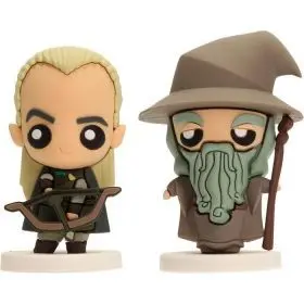 Gandalf y Legolas Set 2 Figuras Goma Pokis The Lor