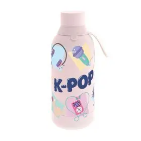 Botella Térmica / Thermal Bottle 500Ml - Coral Pink K-Pop- Precio en Promoción