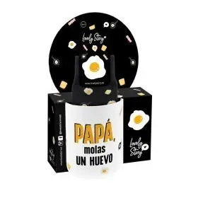 Pack Taza y Calcetines - Taza Papá, Molas un Huevo + Calcetines Egg