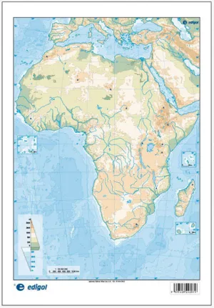 Mapa Africa Fisico