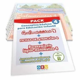 Pack Conceptos Básicos en Educación Infantil 4 + Aprendo y Coloreo de Regalo