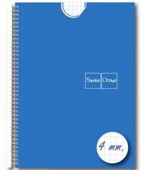 Cuaderno Espiral Fº/A4 4Mm Extradura Surtido Libreta Folio