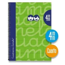 Cuaderno Espiral 4º/A5 Extradura 4Mm Verde Lamela