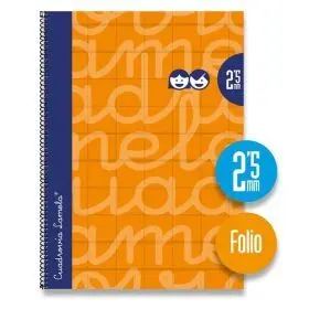 Cuaderno Espiral Fº/A4 2,5Mm Extradura Naranja Lamela Libreta Folio