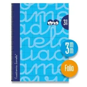 Cuaderno Espiral Fº/A4 3Mm Extradura Azul Lamela Libreta Folio