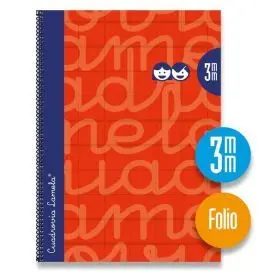 Cuaderno Espiral Fº/A4 3Mm Extradura Rojo Lamela Libreta Folio