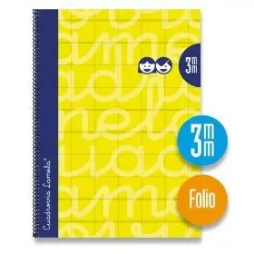 Cuaderno Espiral Fº/A4 3Mm Extradura Amarillo Lamela Libreta Folio