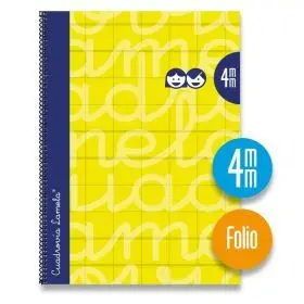 Cuaderno Espiral Fº/A4 4Mm Extradura Amarillo Lamela